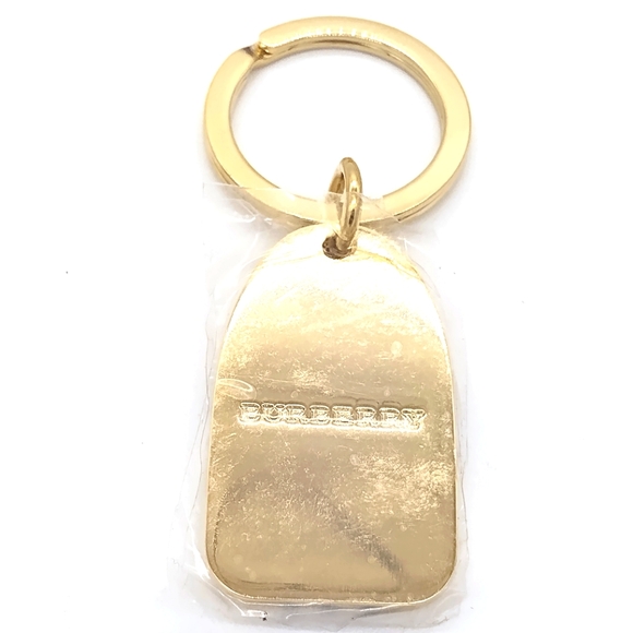 Rare Burberry Check Gold Nugget Bar Keychain-Extreme Vintage! Still in p… - Picture 2 of 2